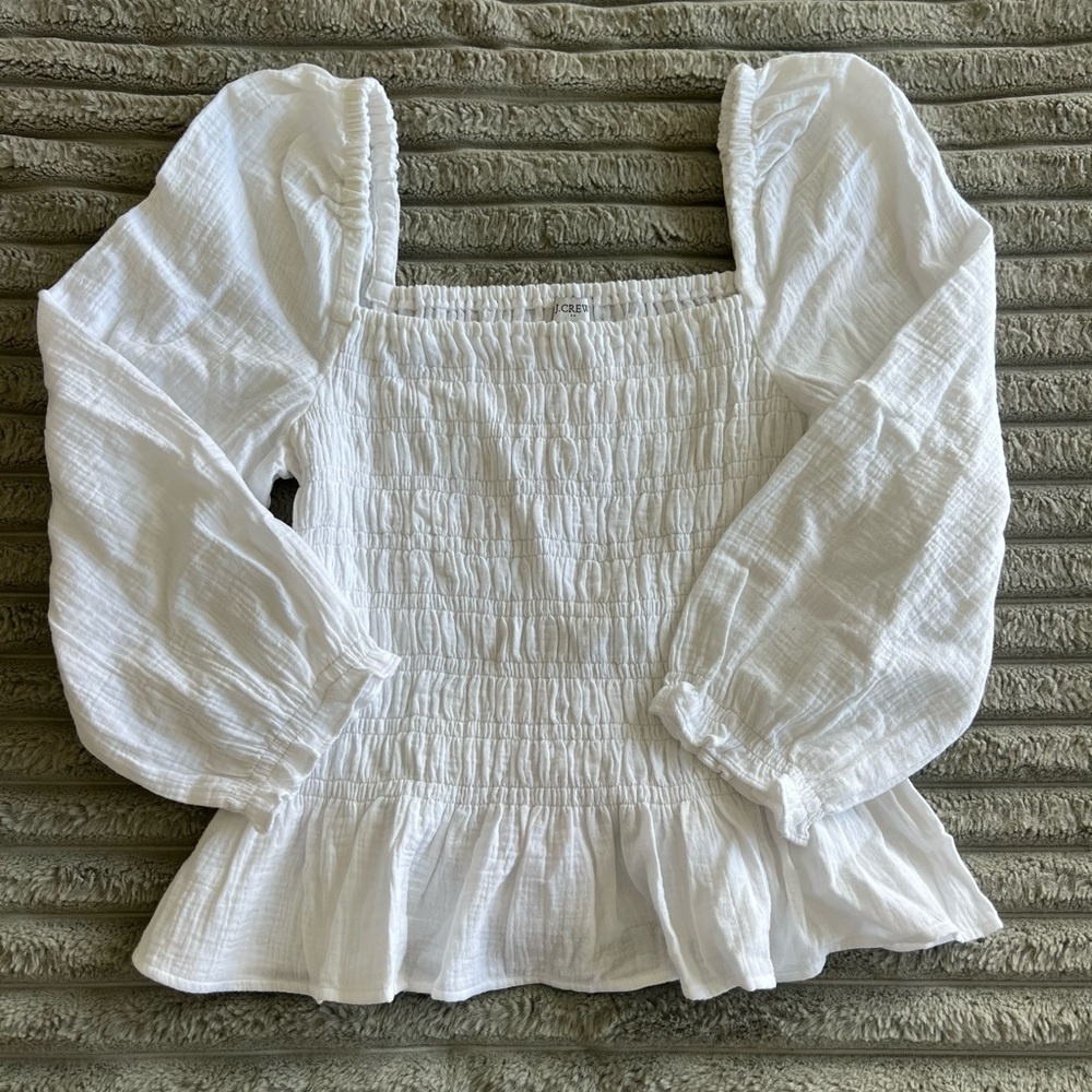 GAP New With Tags 100% Cotton Poplin Long Sleeve Top- XL - Picture 2 of 9